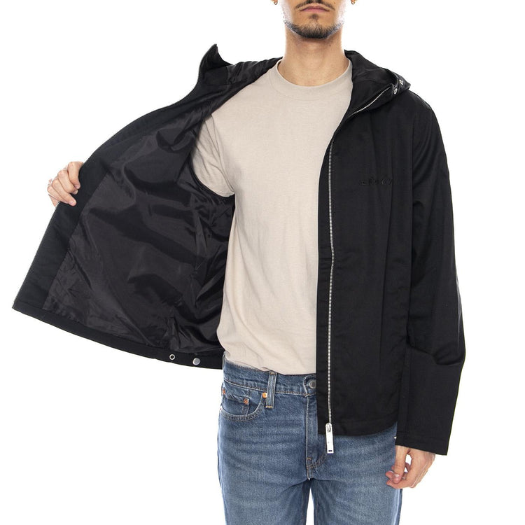 Dan Jacket Black -- Giacca con Cappuccio Uomo Nera I033394.89.99. 89.99 EDWIN 
