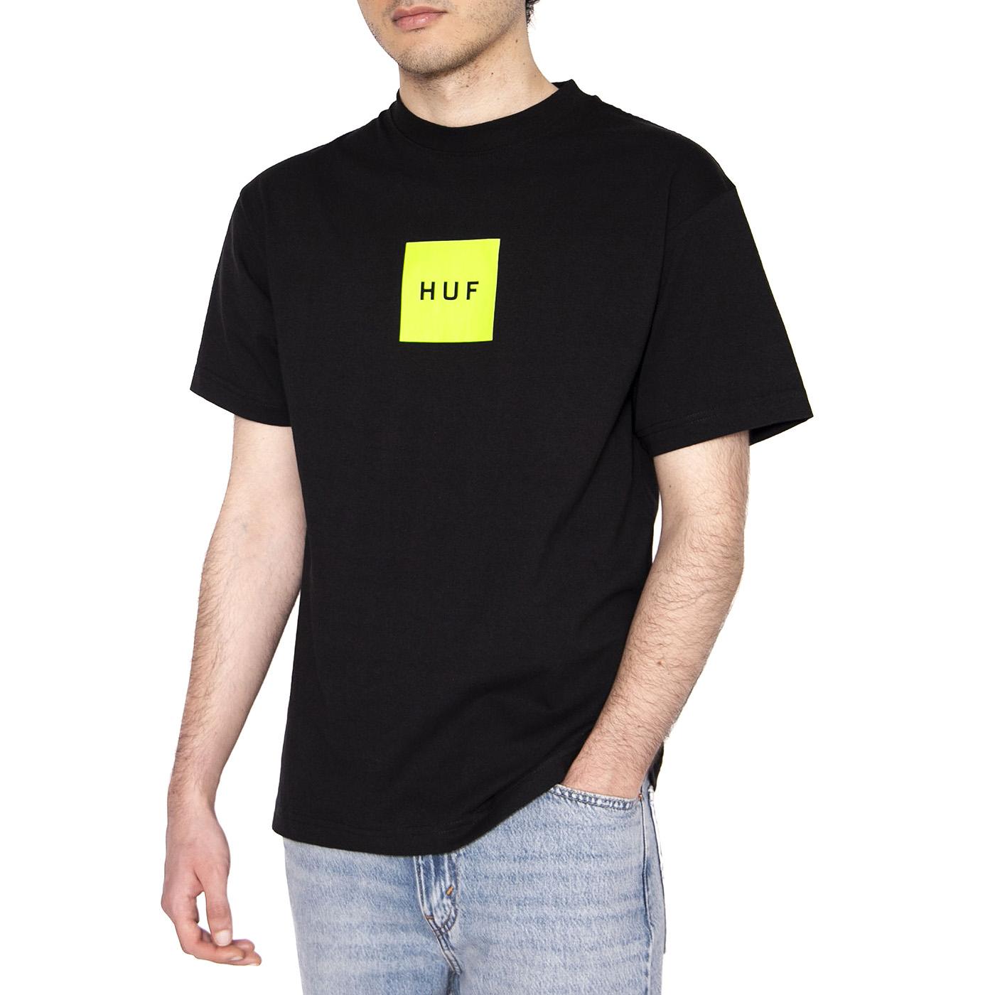 Huf Set Box S/S Tee Black - Maglietta Girocollo Uomo Nera TS01954-BLACK  HUF 