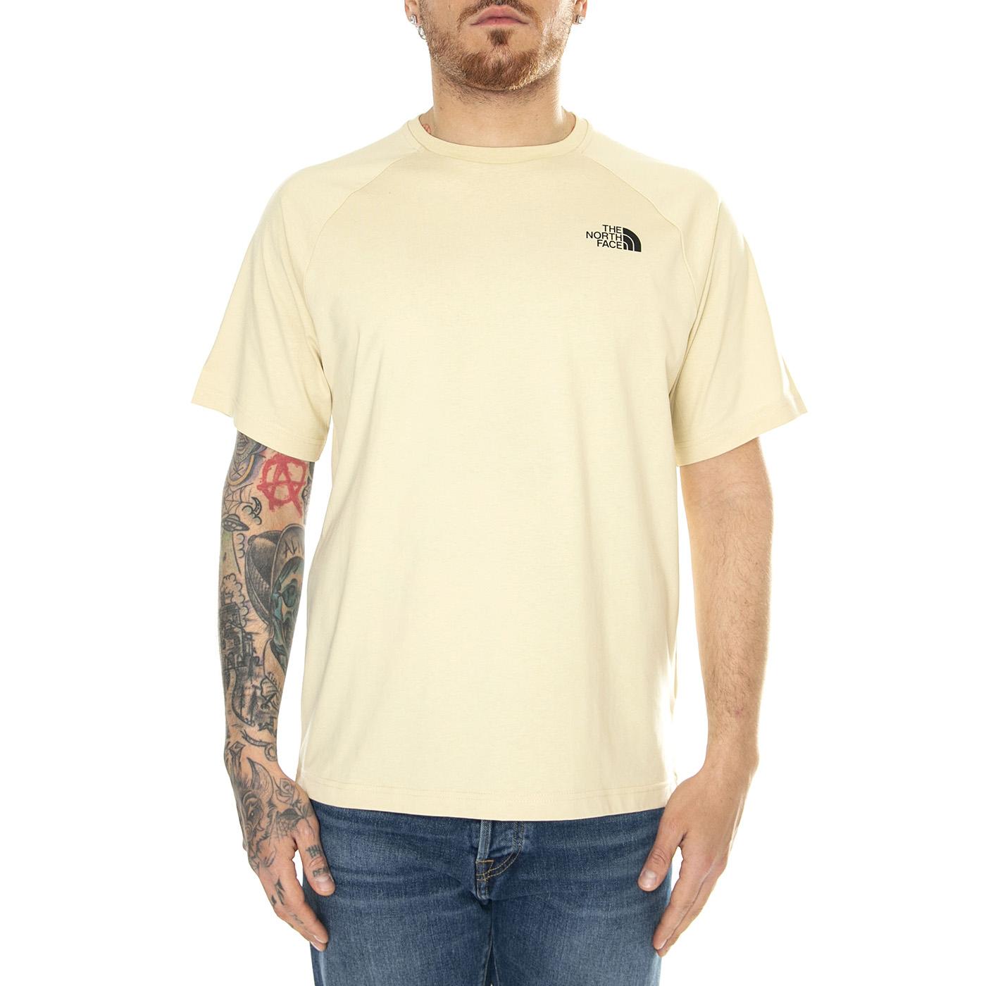 M S/S North Faces Tee Gravel - Maglietta Girocollo Uomo Beige NF0A87NU3X41  THE NORTH FACE 