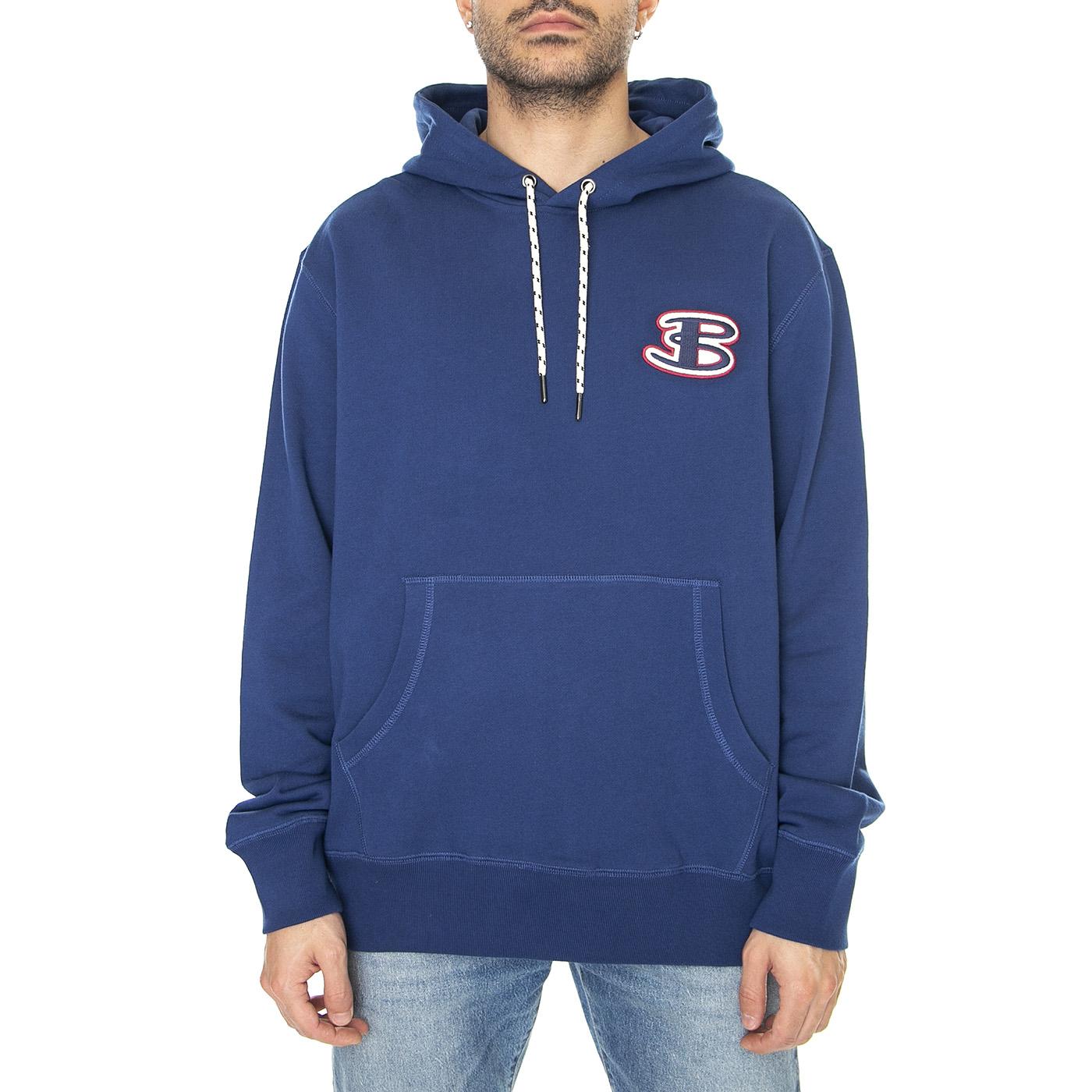 Hoodie With Logo Ink - Felpa con Cappuccio Uomo Blu 61625-974  BEN SHERMAN 