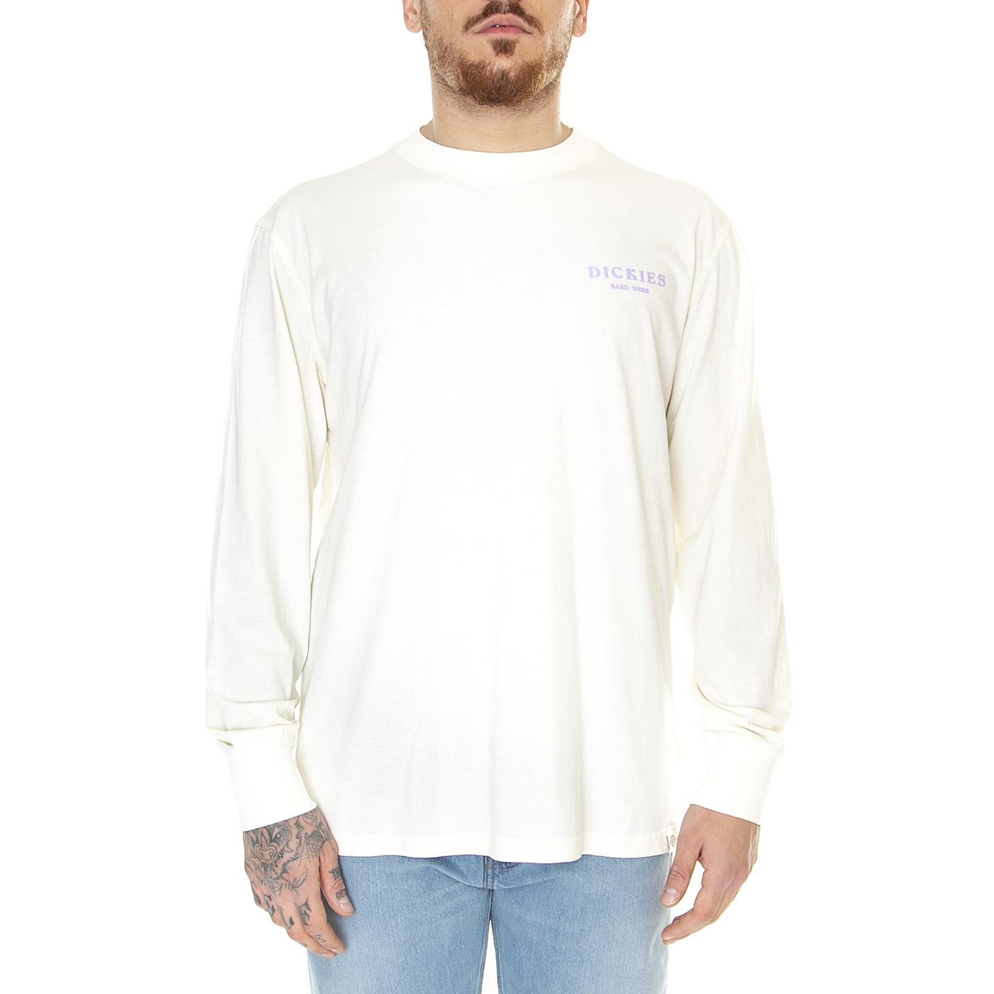 Oatfield Tee LS Cloud - Maglietta Girocollo Maniche Lunghe Uomo Beige DK0A4Y8TC581  DICKIES 