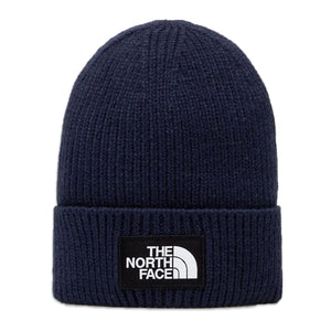 TNF Logo Box Cuffed Beanie Summit Navy - Cappellino a Cuffia Blu NF0A3FJX8K21  THE NORTH FACE 