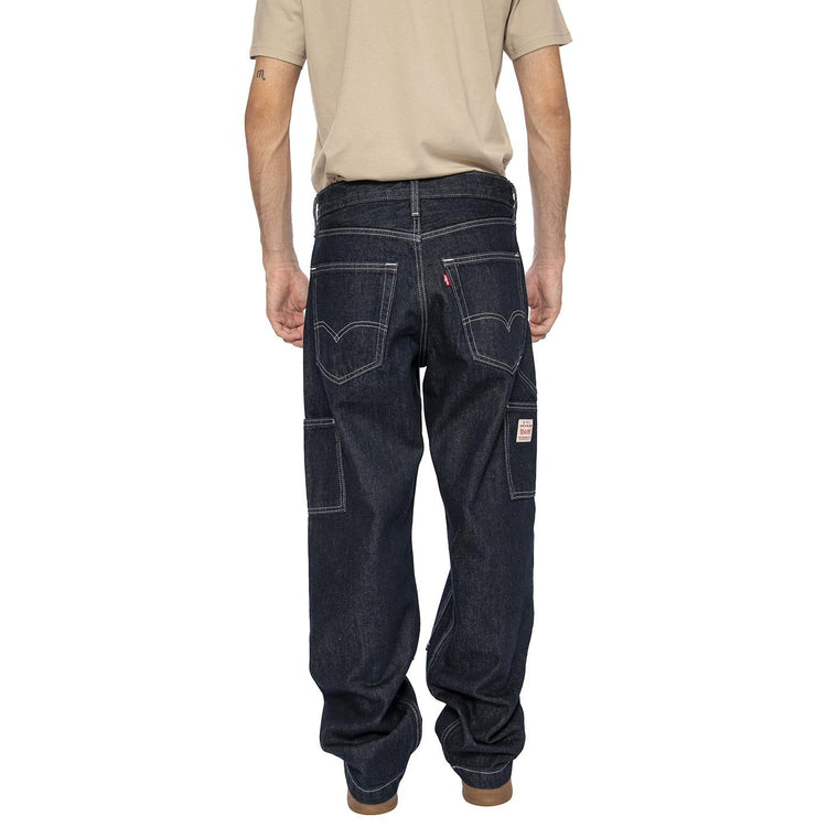 568 Loose Straight Double Knee Mornin Classical Dark Indigo - Pantaloni Denim Jeans Uomo Blu A7367-0013  LEVIS 