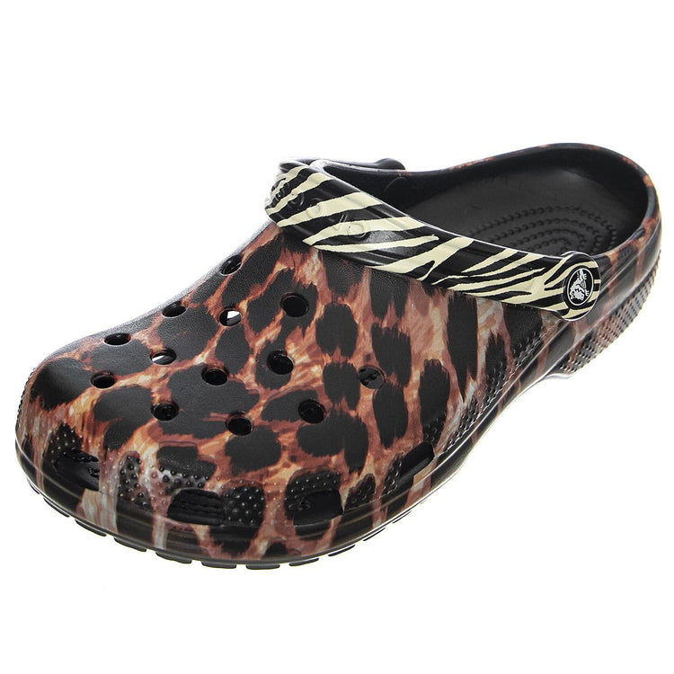 Classic Animal Remix Clog W Black/Multi Animal - Sandali Donna Multicolore CR.207840-BKMA  CROCS 