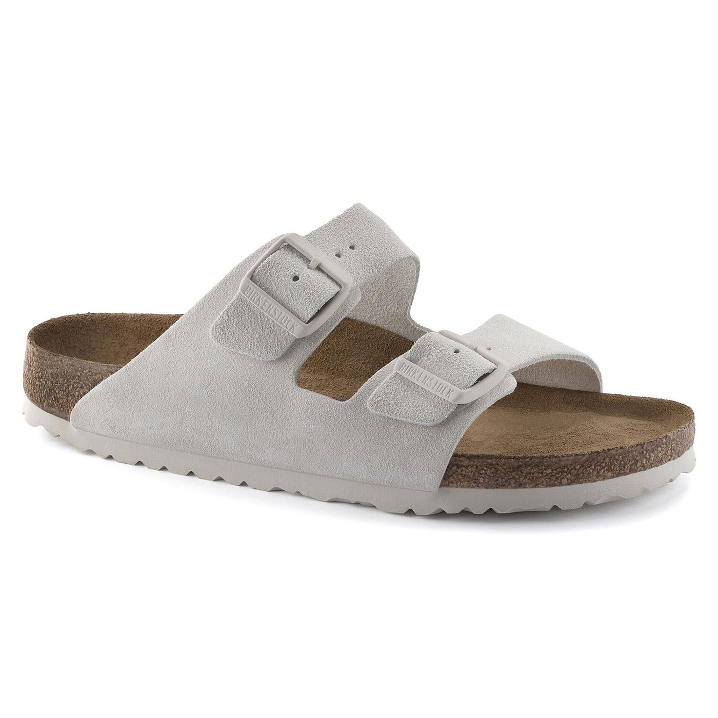 Arizona SFB Antique White Suede Leather - Sandali Donna Bianchi 1024516  BIRKENSTOCK 