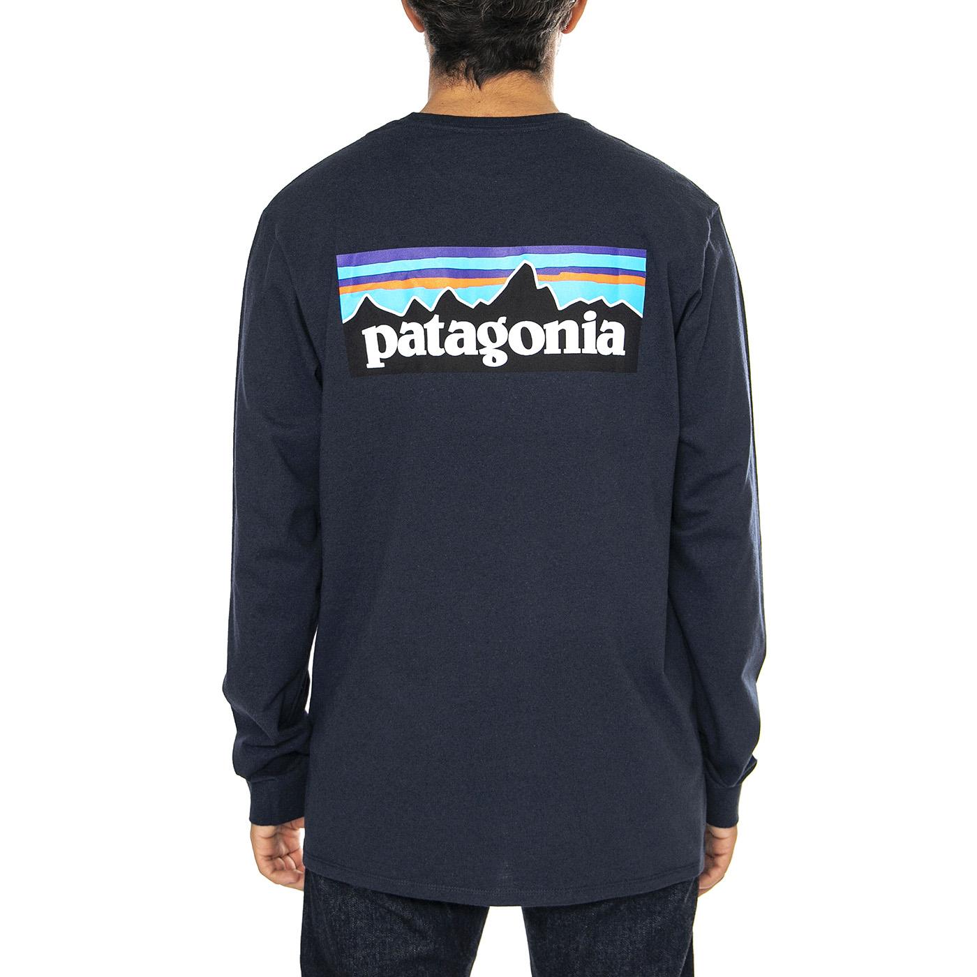 M's L/S P-6 Logo Responsibili-Tee-NENA - Maglietta Girocollo Maniche Lunghe Uomo Blu 38518-NENA  PATAGONIA 
