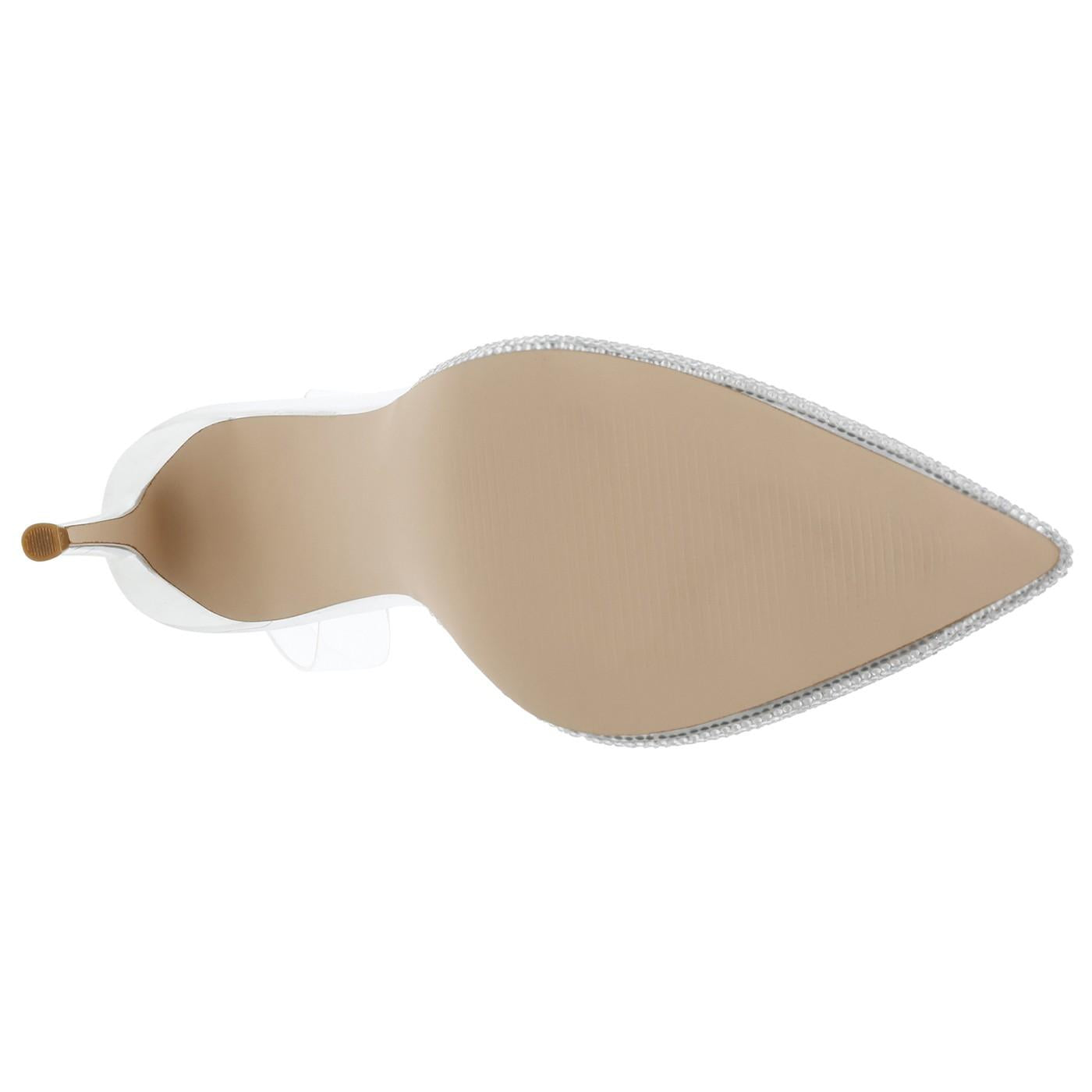 Lucyle Silver Clear Vinyl + Clear Stones - Scarpe Décolleté Donna Bianco / Argento SMSLUCYLE-SIL  STEVE MADDEN 