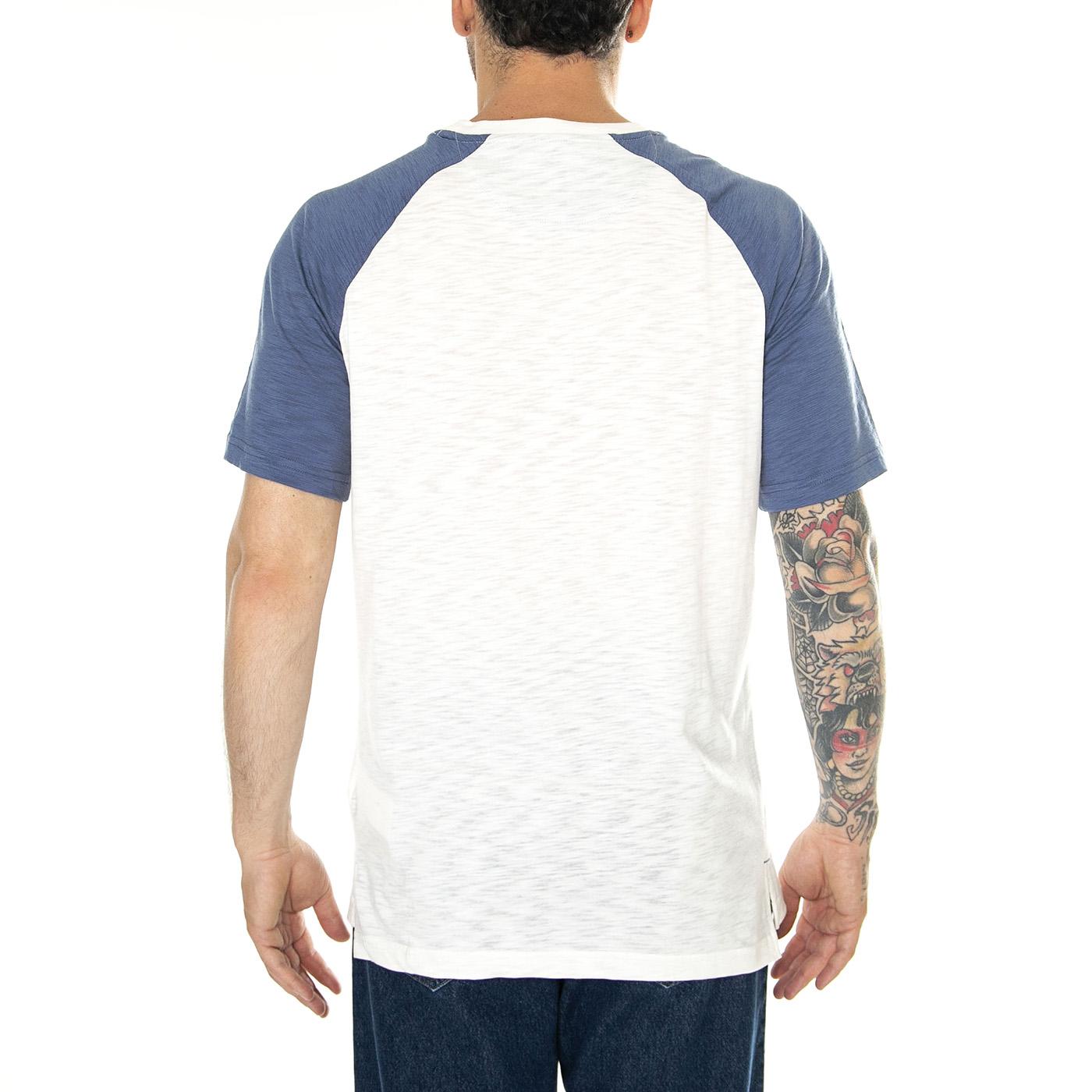 New York Yankees Fanatics Heritage Biblend SS Tee white/navy - Maglietta Girocollo Uomo Bianca 01KQ-07OR-N27-KR8 . FANATICS 