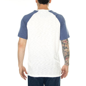 New York Yankees Fanatics Heritage Biblend SS Tee white/navy - Maglietta Girocollo Uomo Bianca 01KQ-07OR-N27-KR8 . FANATICS 