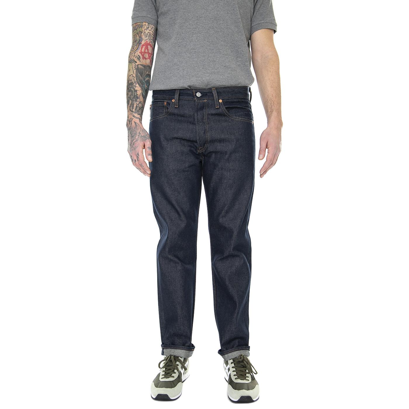 501 Levi's Original Rigid Stf Dark Indigo Flat Finish - Pantaloni Denim Jeans Uomo Blu 00501-0000 . LEVIS 