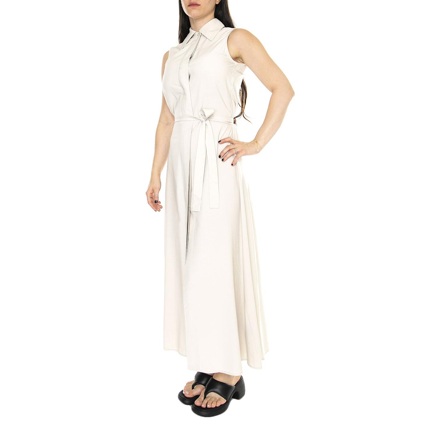 Vestido Largo Camisero Blanco - Abito Donna Bianco 41W/11228  WILD PONY 