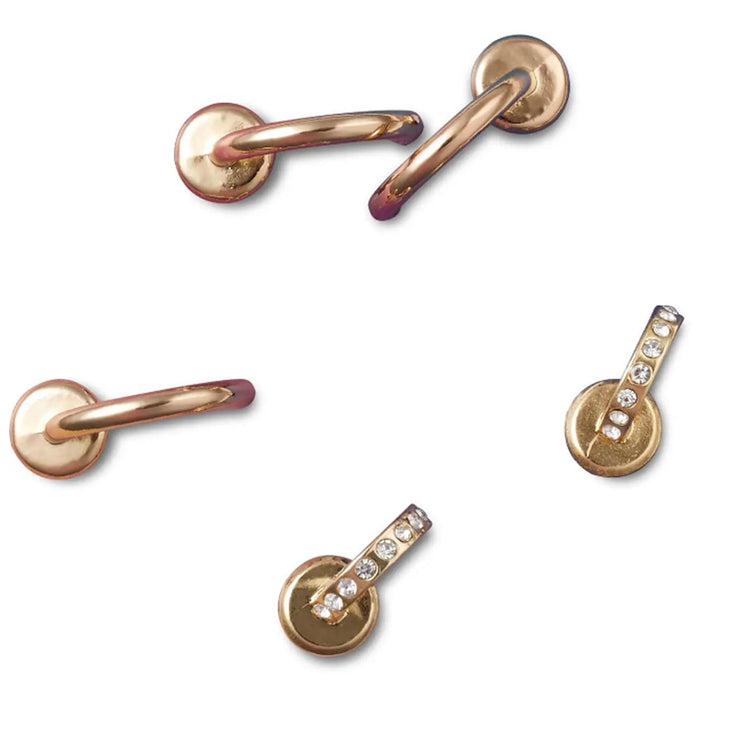 Summer Nostalgia Gold 5 Pack - Set di Charm Multicolore per Calzature Crocs 10011561  CROCS 