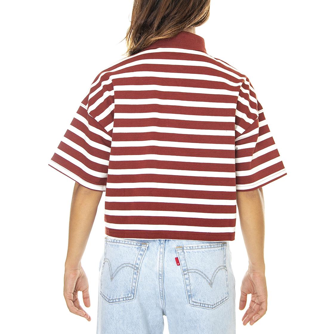 Astrid Polo Cinnamon Fired Brick Stripe - Polo Donna Multicolore A3392-0003  LEVIS 