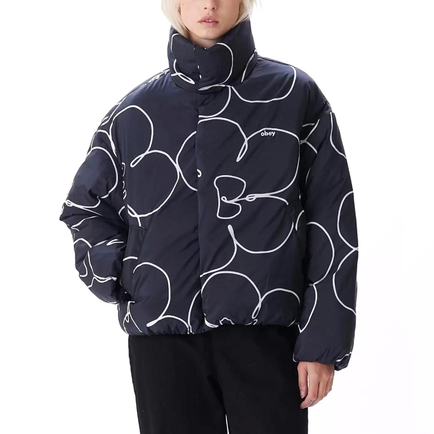 Obey Persona Puffer Black Multi - Giacca Invernale Donna Nera 221800410-BKM  OBEY 