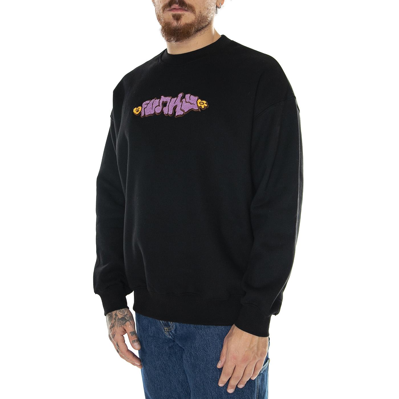 Offkey Crewneck Black - Felpa Girocollo Uomo Nera Offkey Crewneck Black  FUNKY 