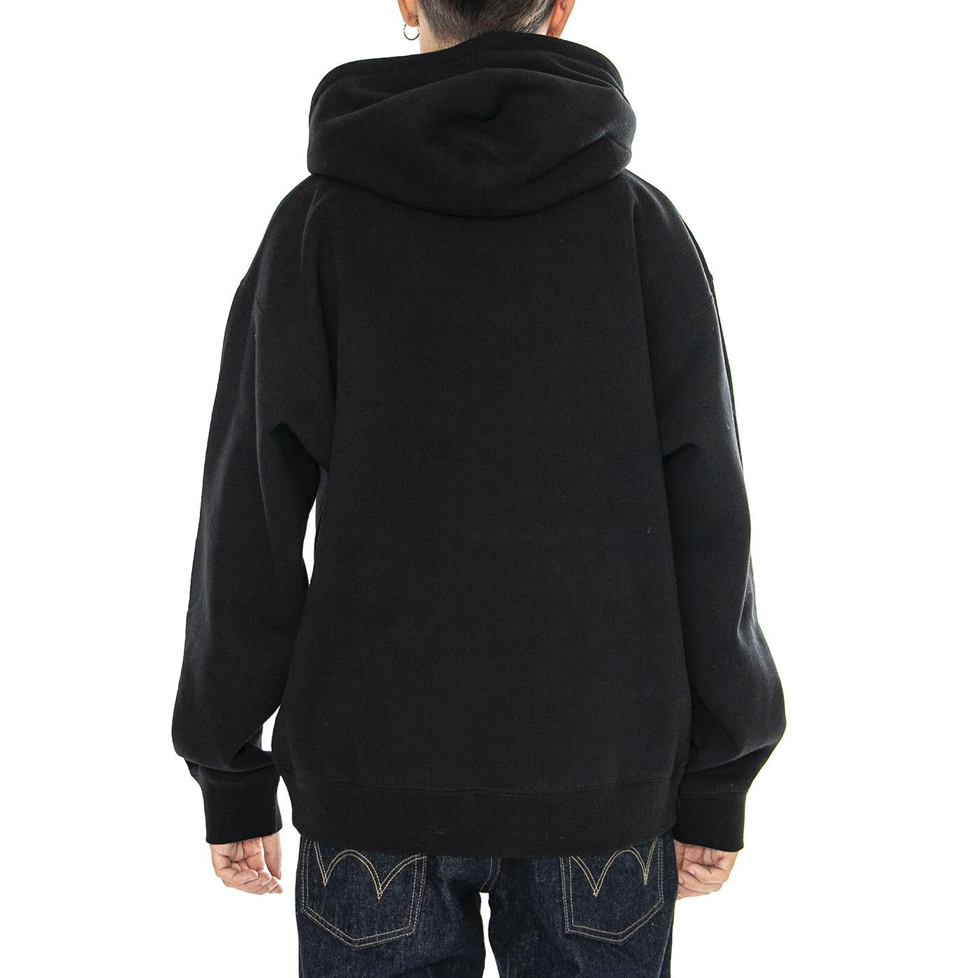 Empire Hood Fleece Black - Felpa Uomo Nera 112470222-BLACK  OBEY 