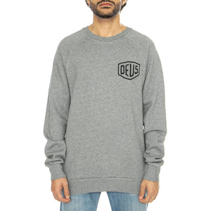 Tokyo Address Crew Grey Marle - Felpa Girocollo Uomo Grigia T_DMW48259E  DEUS EX MACHINA 