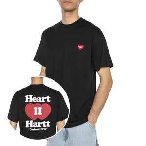 S/S Heart II Hartt T-Shirt Black - Maglietta Girocollo Nera I035203.89XX  CARHARTT WIP 