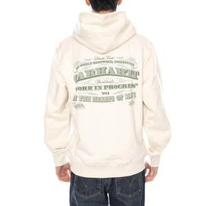 Hooded 3 One 3 Sweat -- Felpa Uomo Cappuccio Ecrù I035645.1NGXX . CARHARTT WIP 