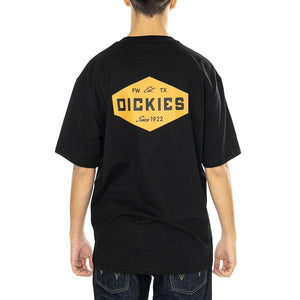 Dickies Emblem Tee SS Black - Maglietta Girocollo Uomo Nera DK0A863EBLK1  DICKIES 