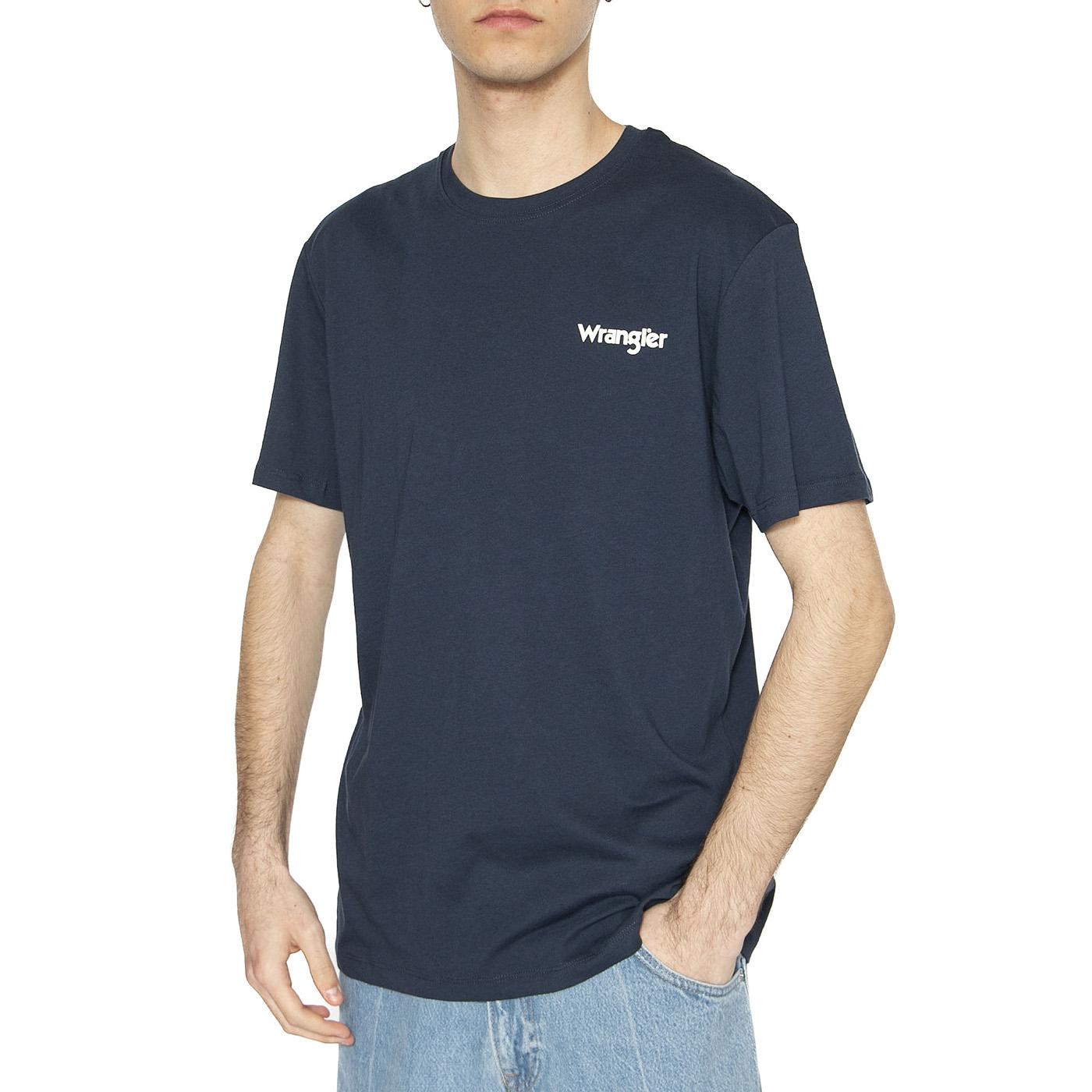 2-Pack Sign Off Tee True Navy / Black - Set Composto da Maglietta Girocollo Uomo Blu + Maglietta Girocollo Uomo Nera 112334265  WRANGLER 