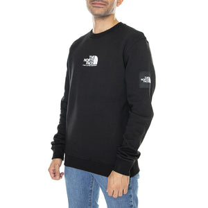 M Seasonal Fine Crew Tnf Black - Felpa Girocollo Uomo Nera NF0A7X36JK31  THE NORTH FACE 