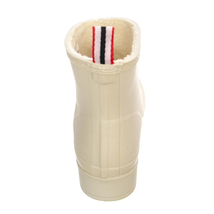 Play Short Sherpa Boot White Willow - Stivali Profilo alla Caviglia Donna Bianchi HUSWFS2235RMA-WHW  HUNTER 