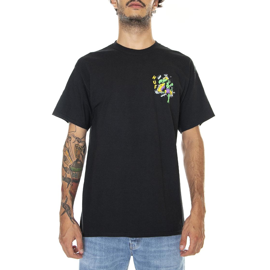 Hulk TT S/S Tee Black - Maglietta Girocollo Uomo Nera TS01977-BLACK  HUF 