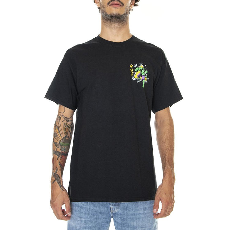 Hulk TT S/S Tee Black - Maglietta Girocollo Uomo Nera TS01977-BLACK  HUF 