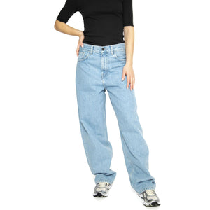 W' Brandon Pant Blue /stone bleached - Pantaloni Denim Jeans Donna Blu I031918.0112  CARHARTT WIP 