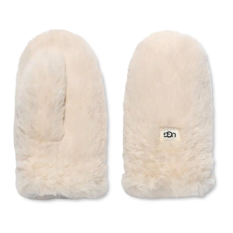 K Faux Fur Mitten White - Guanti Bianchi 21699BX-WHT  UGG 