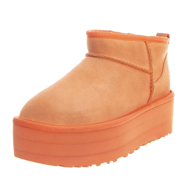W Classic Ultra Mini Platform Vibrant Coral - Stivali Donna Arancioni UGSCLUMPVCRL1135092W  UGG 