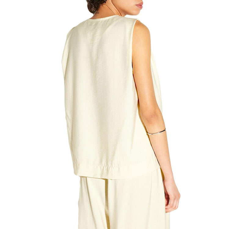 STINE CLOUD CREAM - Top Smanicato Donna Crema 330551-232 . ELVINE 