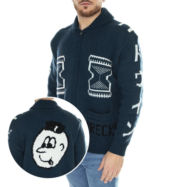 Timer Cardigan Navy - Cardigan Uomo Blu / Multicolore I032948.77.67.  EDWIN 