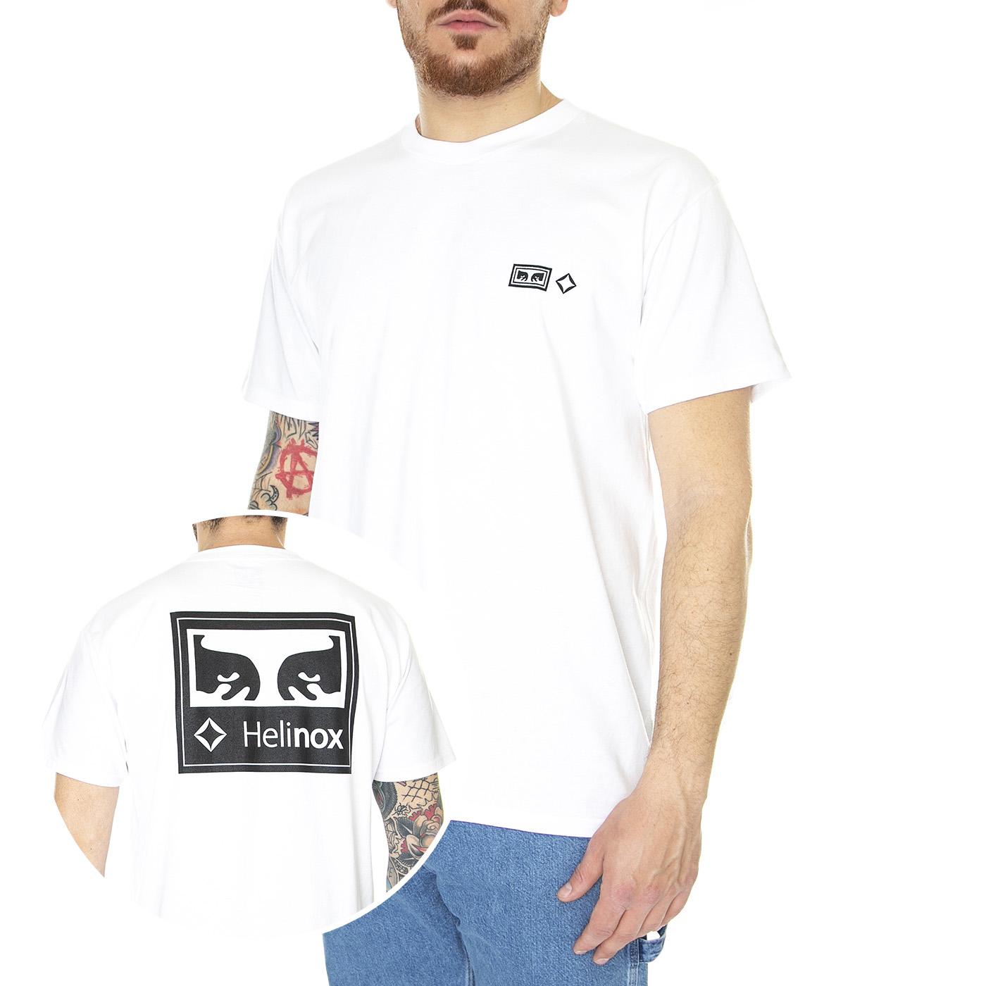 Obey x Helinox Classic Tee White - Maglietta Girocollo Uomo Bianca 165263490M-WHT  OBEY 