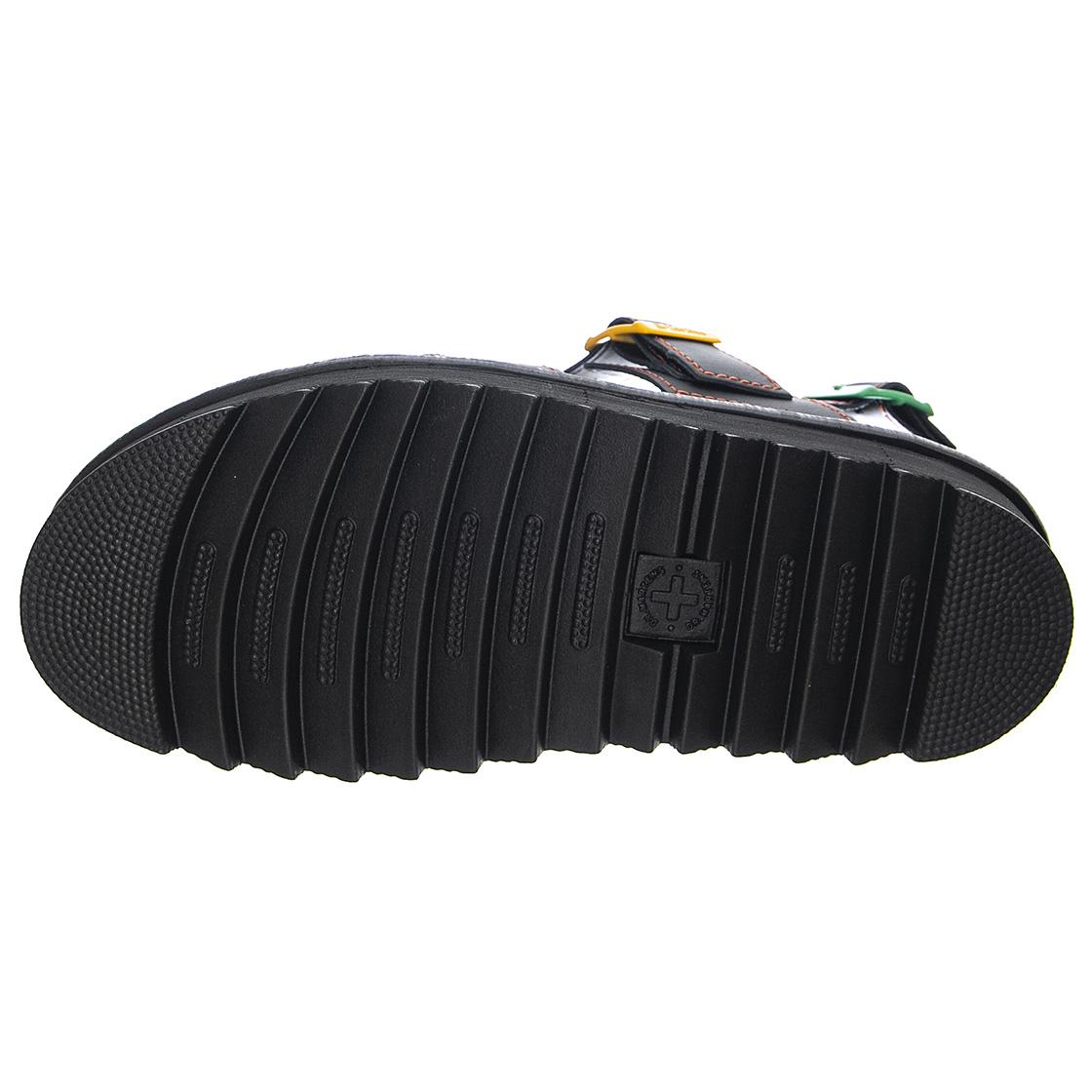 Voss II Black Hydro Leather - Sandali Donna Neri UK 3 DRM27346001  DR.MARTENS 