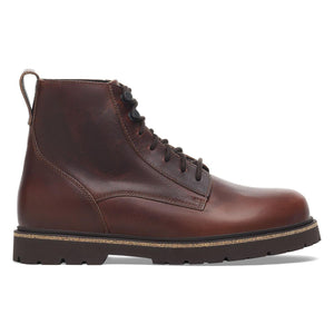 Highwood Lace Mid Men chocolate, Natural Leather - Stivaletti Uomo Marroni 1028241  BIRKENSTOCK 