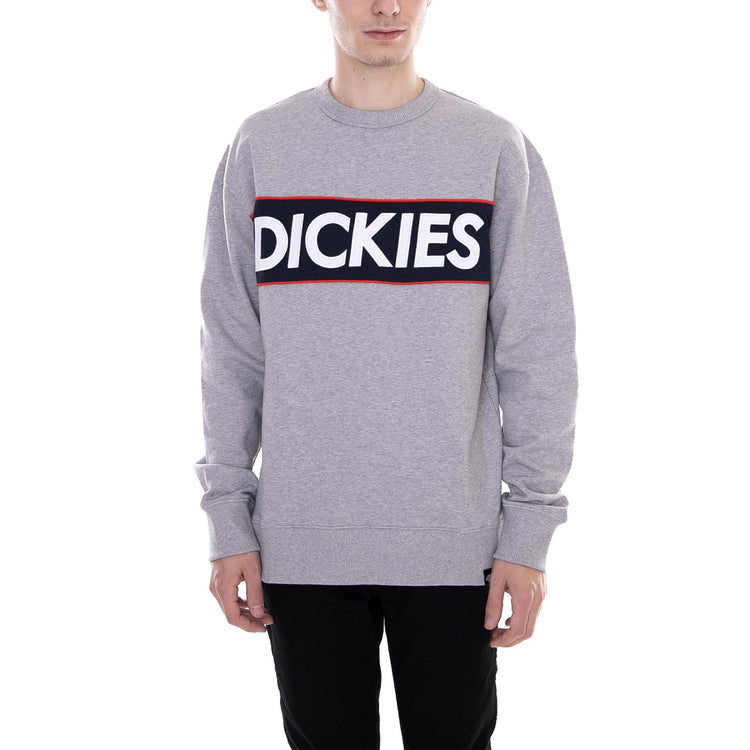 Elberon Melange Grey - Felpa Girocollo Uomo Grigia 02 200214-GYM . DICKIES 