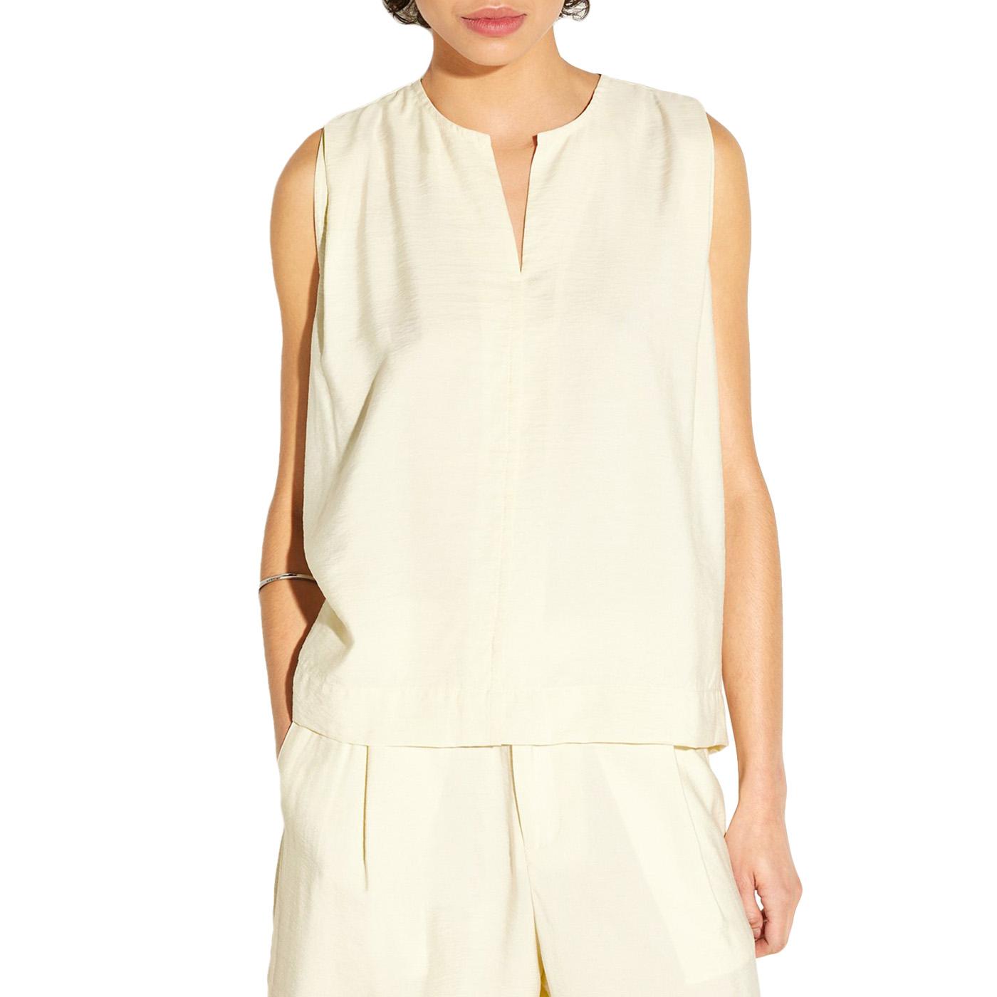 STINE CLOUD CREAM - Top Smanicato Donna Crema 330551-232 . ELVINE 