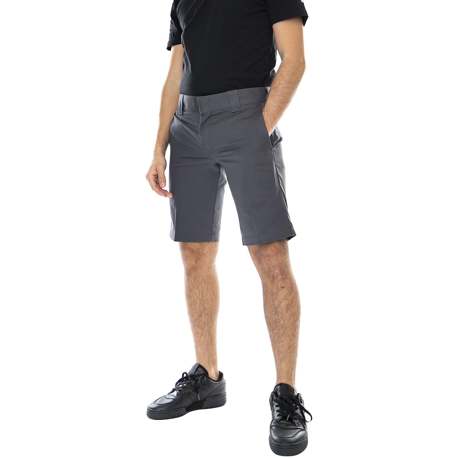 Mens Tynan Chino Shorts - Charcoal Grey - Bermuda Chino Uomo Grigi 01 220131-CH . DICKIES 