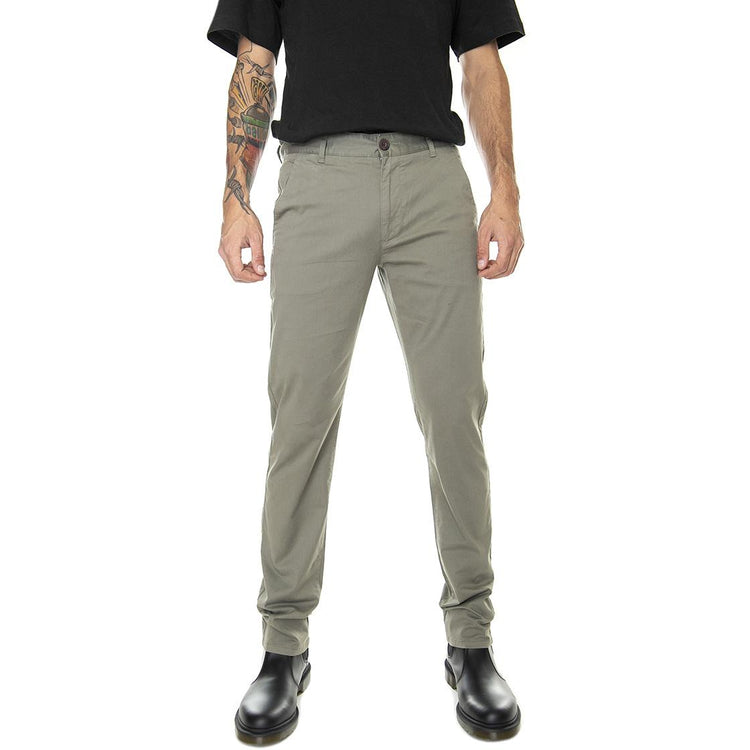 Elm Chino Twill Vintage Green - Pantaloni Chino Uomo Verdi F4BSB094-310  FARAH 