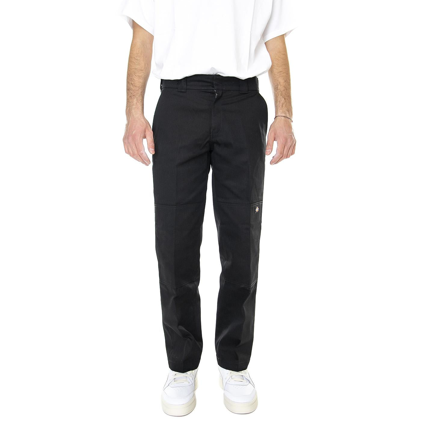 Slim Straight Double Knee Rec Black - Pantaloni Chino Uomo Neri DK0A4XZEBLK1  DICKIES 