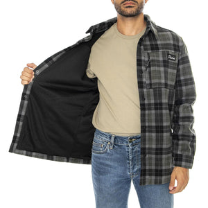 Checked Polar Fleece Jacket Forest Night - Giacca Uomo Multicolore PFD0243-407  PENFIELD 