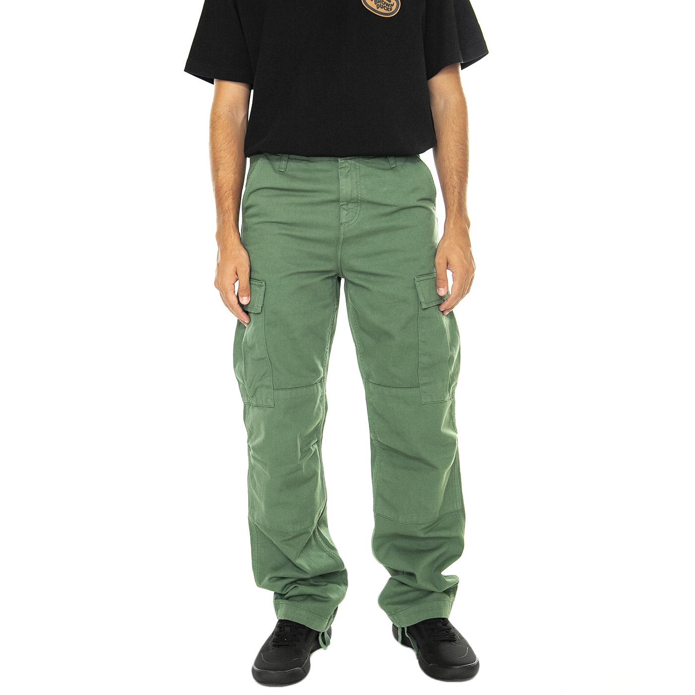 Regular Cargo Pant Duck Green garment dyed - Pantaloni Cargo Uomo Verdi I030475.29NGD  CARHARTT WIP 
