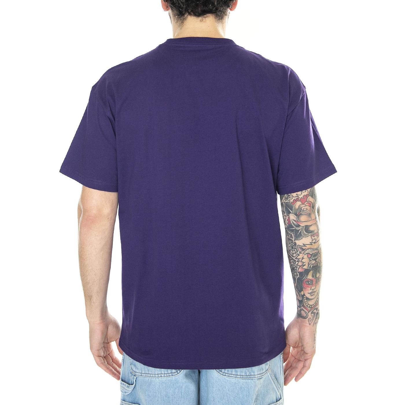 S/S Chase T-Shirt Tyrian / Gold - Maglietta Girocollo Uomo Viola I026391.1YVXX  CARHARTT WIP 