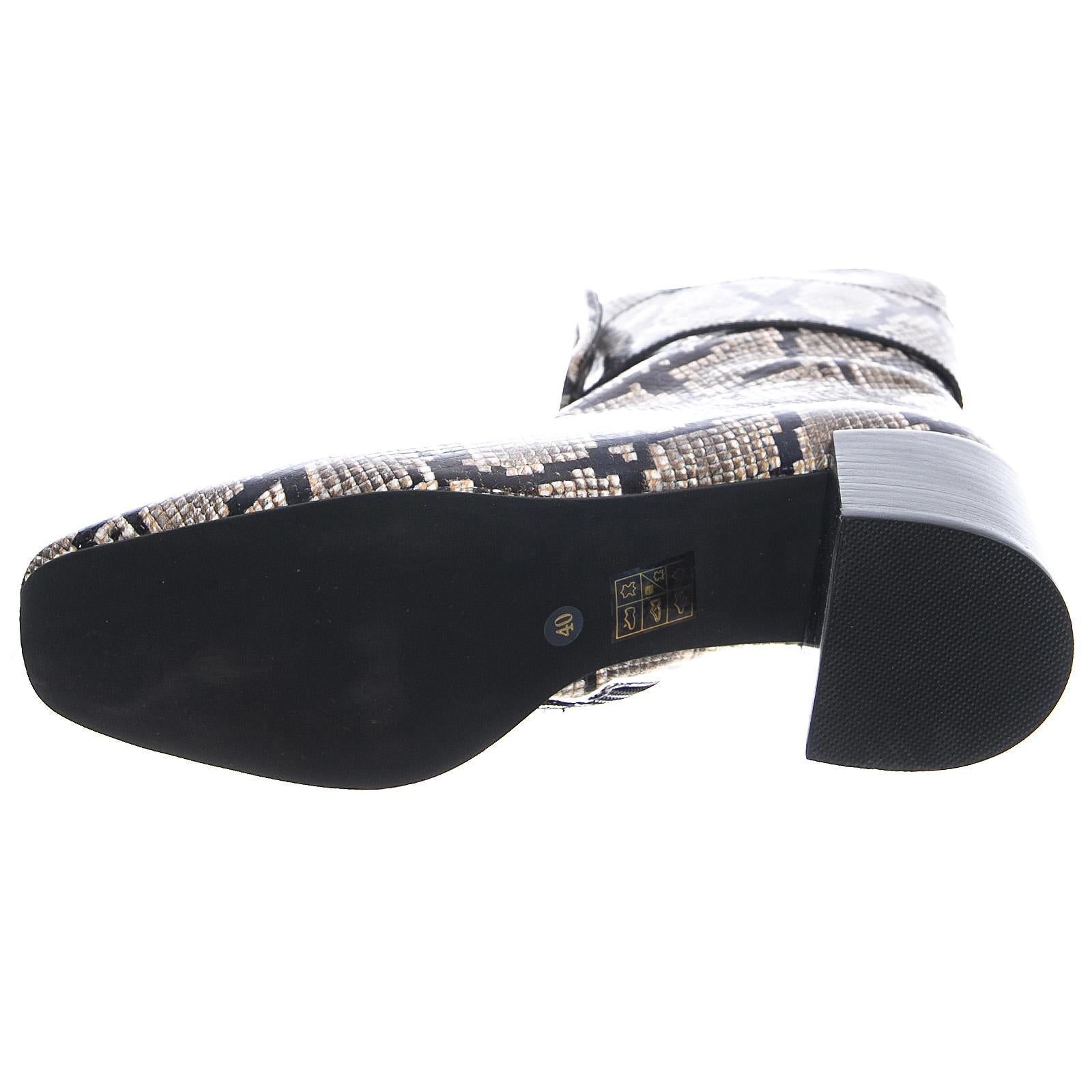  JC-721-2-8-SNAKE-BLK/GREY  JEFFREY CAMPBELL 