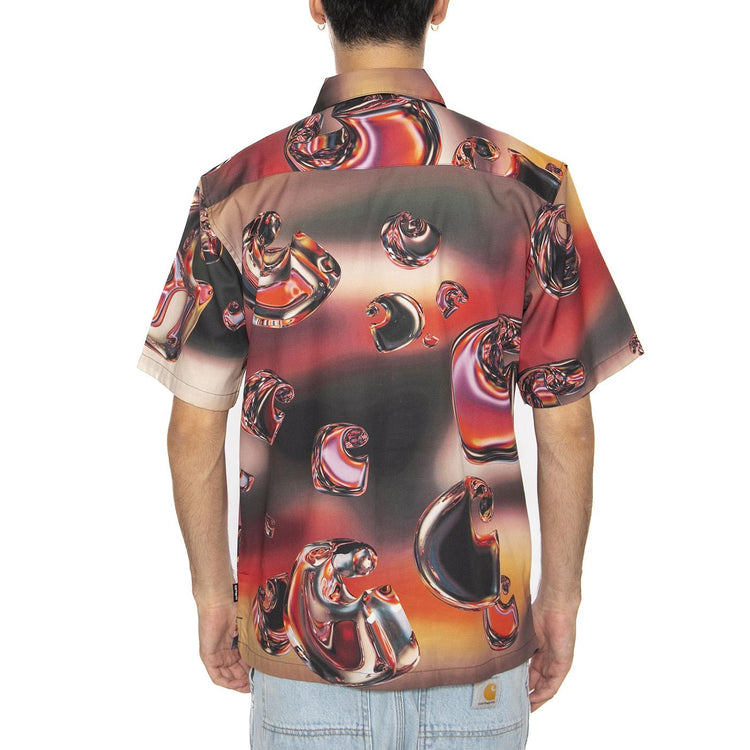 S/S Solar Chrome Shirt Solar Chrome - Camicia Maniche Corte Uomo Multicolore I035155.32LXX . CARHARTT WIP 
