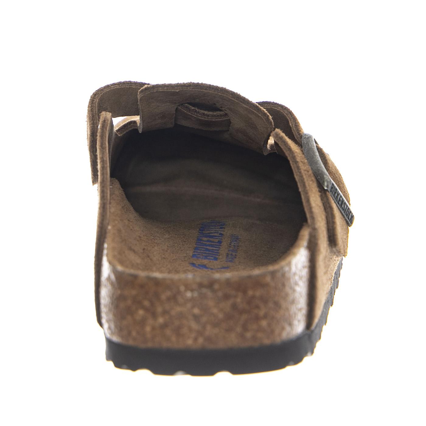 Boston SFB Dark Tea, Suede Leather - Sandali Uomo Marroni 1030861 . BIRKENSTOCK 