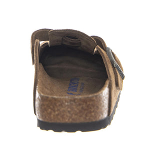 Boston SFB Dark Tea, Suede Leather - Sandali Uomo Marroni 1030861 . BIRKENSTOCK 