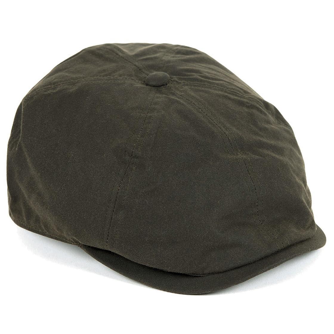 Portland Bakerboy Olive - Cappellino a Coppola Marrone FW22-MHA0566-OL71  BARBOUR 
